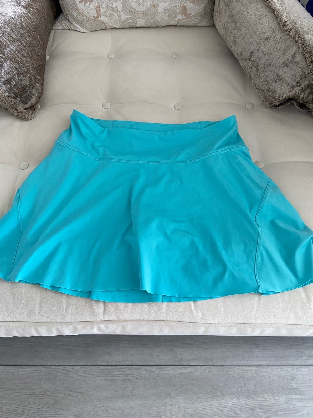 Athleta Turquoise Flared Athletic Skirt